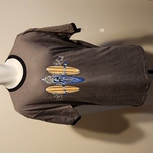 North Shore Hawaii surfing surfboards art gray 2XL tshirt